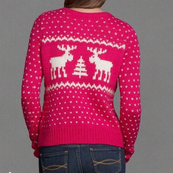 ABERCROMBIE & FITCH GEMMA SWEATER PINK WOMENS - size Small - Picture 2 of 6